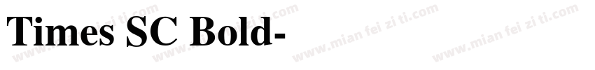 Times SC Bold字体转换